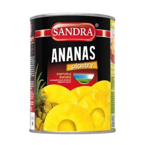 Ananas w Plastrach w puszcze – Sandra – 565g